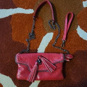 Red crossbody or clutch